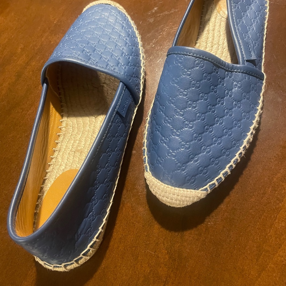 Gucci Blue Espadrille